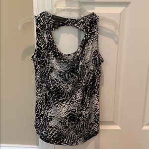 iNC Black and White Blouse XS
